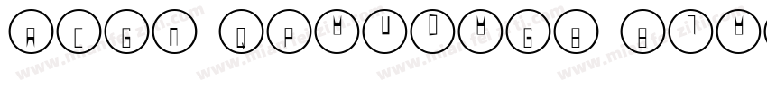 ACGN QPandaGB Black字体转换
